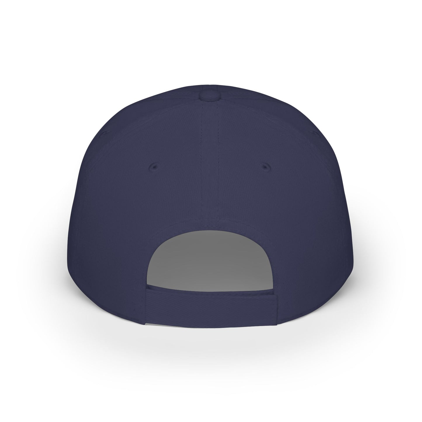 NO Embroidered Cap — Bold Red Low-Profile Baseball Hat