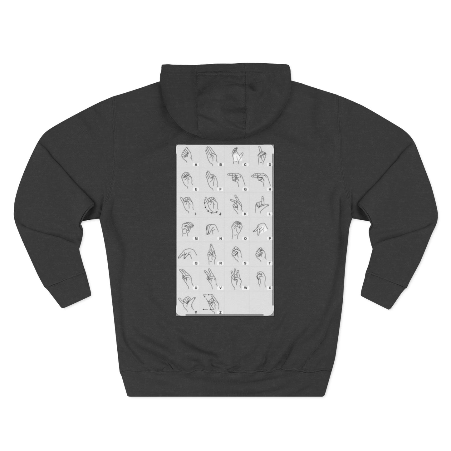 Three-Panel Fleece Hoodie