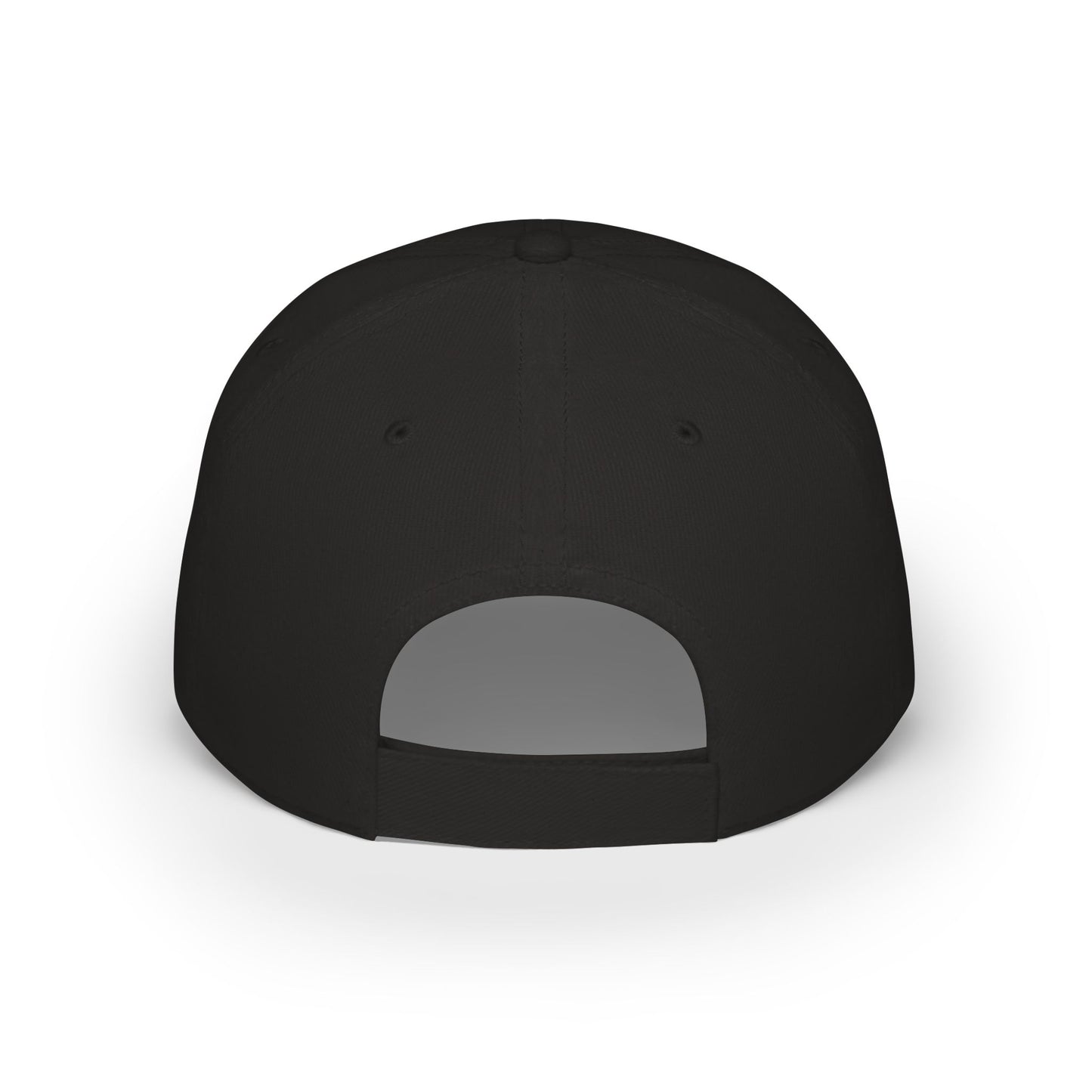 NO Embroidered Cap — Bold Red Low-Profile Baseball Hat