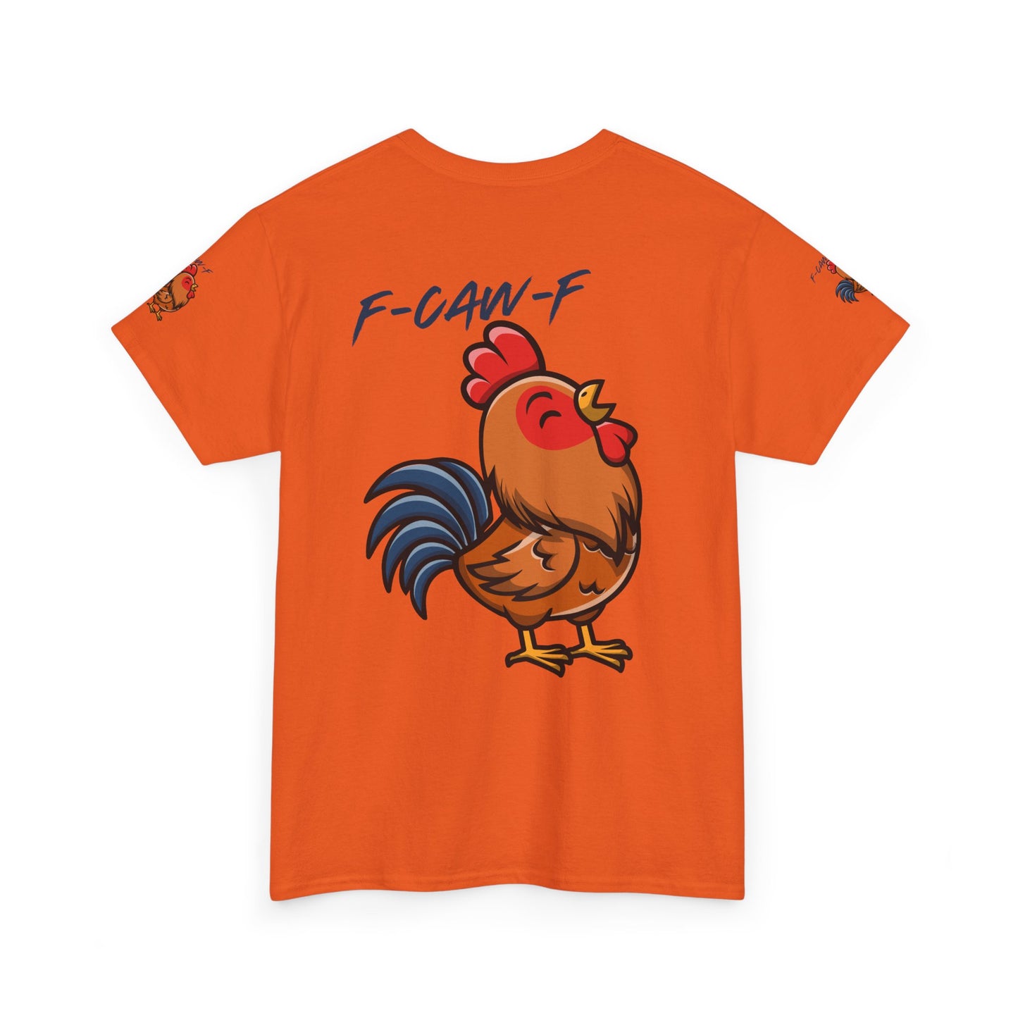 Rooster Graphic Tee — 'F-CAW-F' Funny Farm Animal T-Shirt