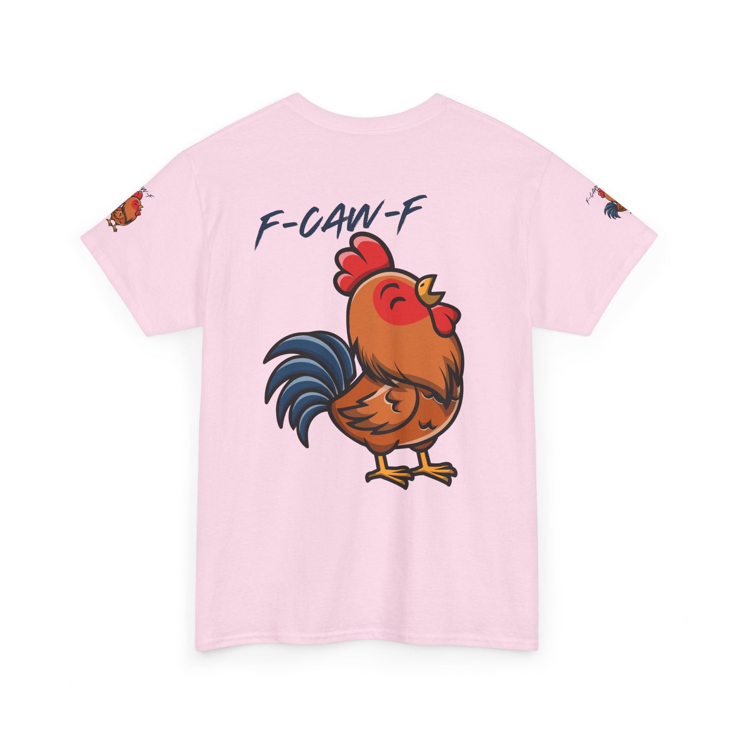 Rooster Graphic Tee — 'F-CAW-F' Funny Farm Animal T-Shirt