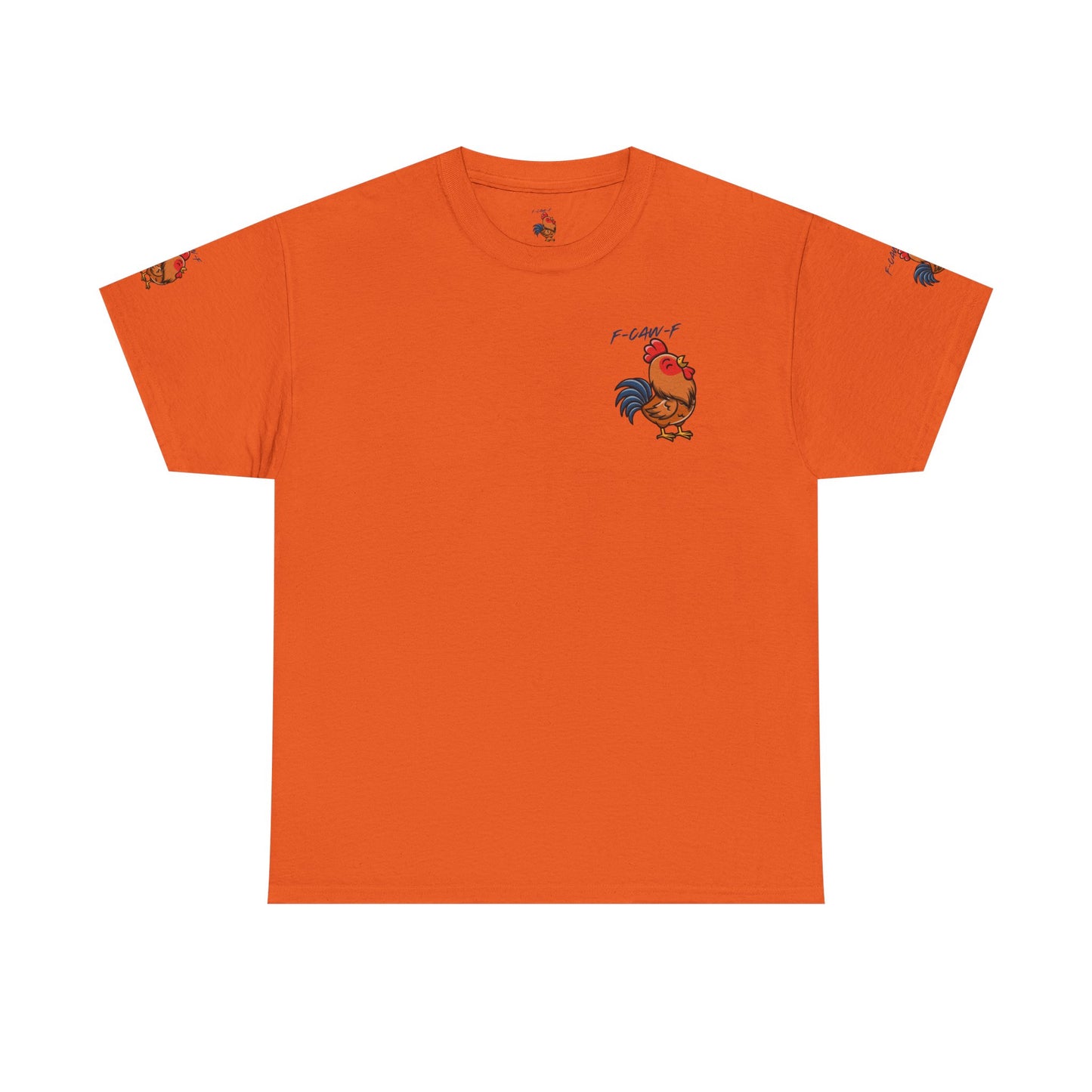 Rooster Graphic Tee — 'F-CAW-F' Funny Farm Animal T-Shirt