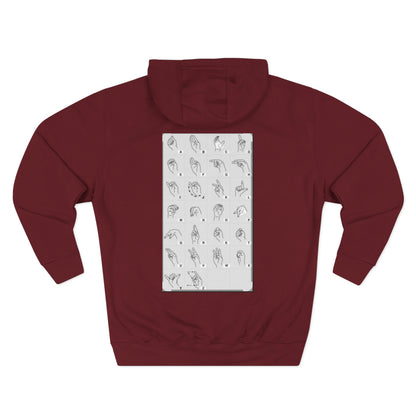 Three-Panel Fleece Hoodie