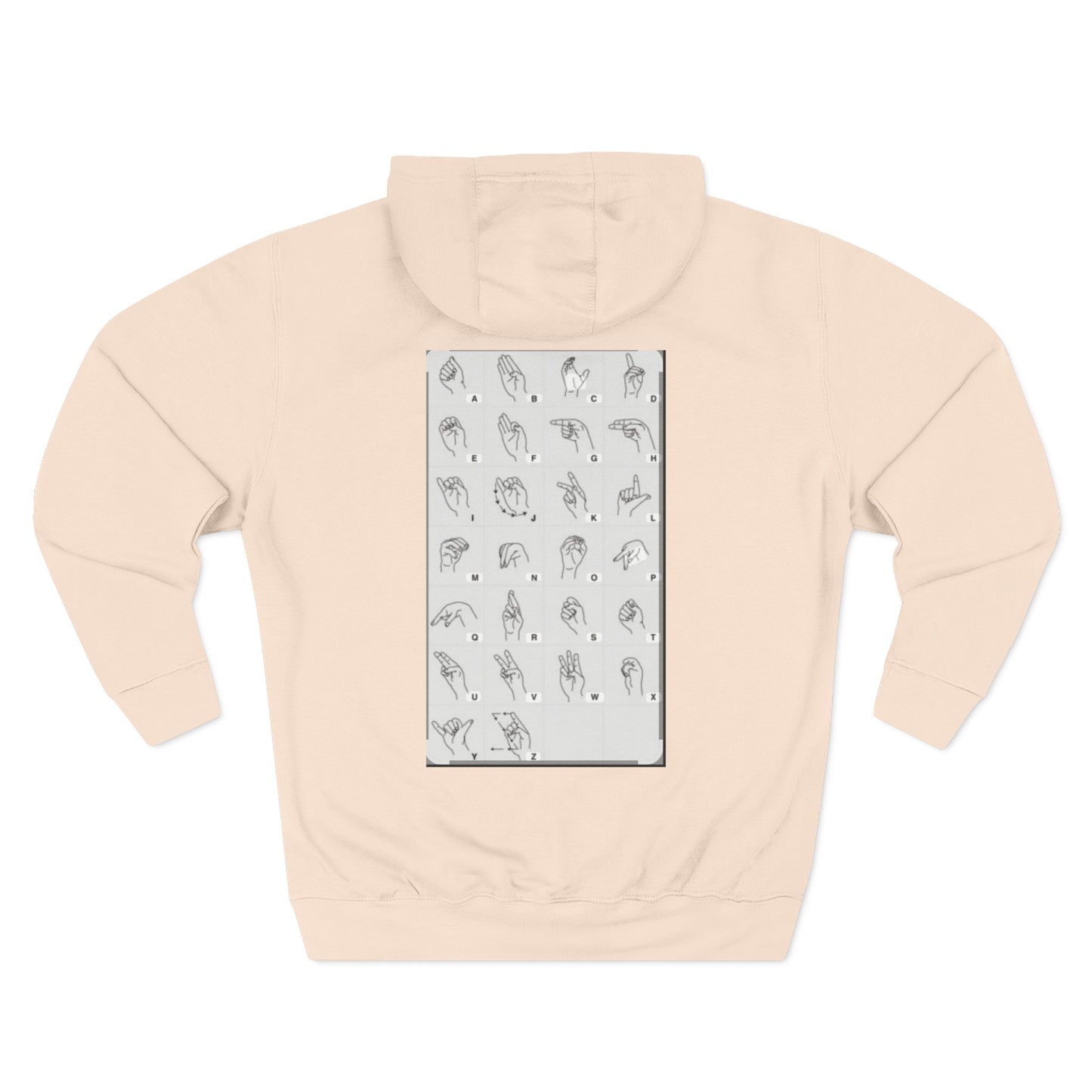Three-Panel Fleece Hoodie