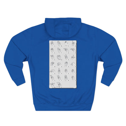Three-Panel Fleece Hoodie