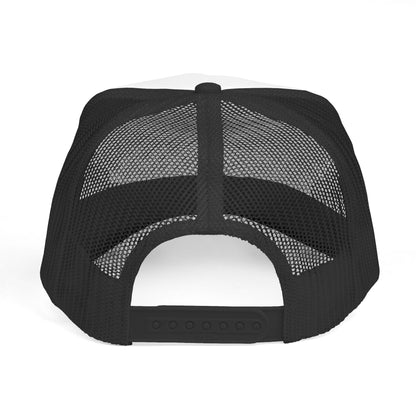 Trucker Hat — "Smile While You Still Have Teeth" Graphic Mesh Cap