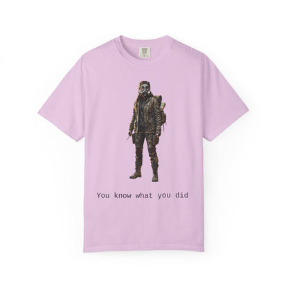 Post-Apocalypse Survivor T-Shirt — “You Know What You Did” Graphic Tee