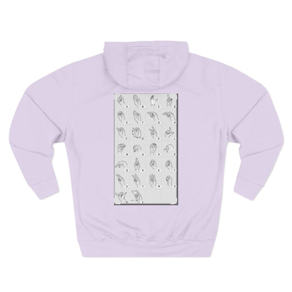 Three-Panel Fleece Hoodie