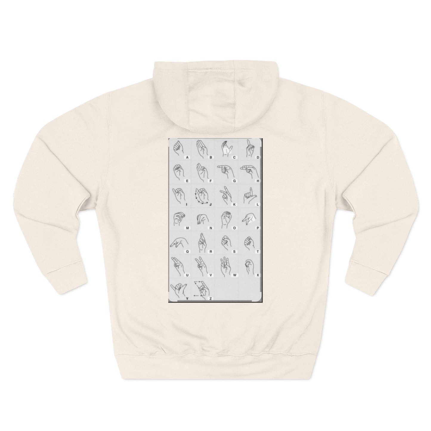 Three-Panel Fleece Hoodie