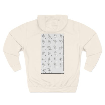 Three-Panel Fleece Hoodie