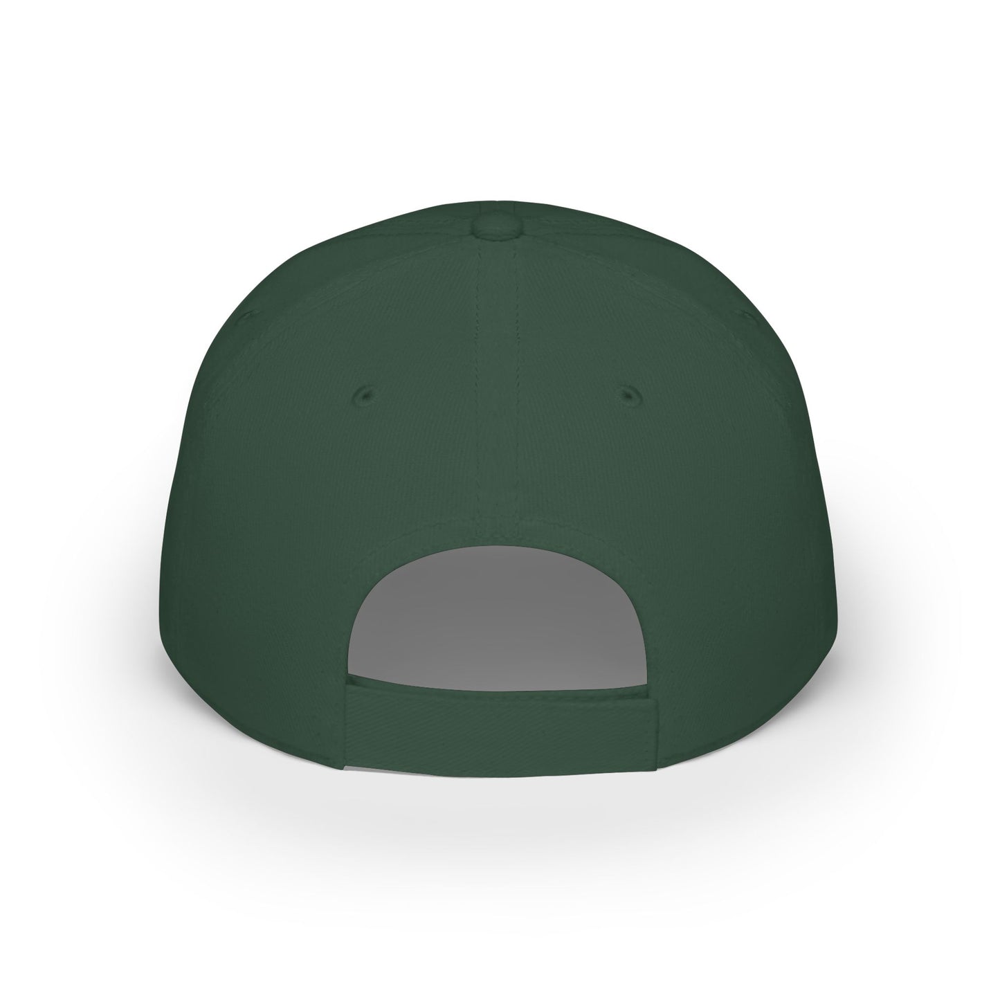 NO Embroidered Cap — Bold Red Low-Profile Baseball Hat