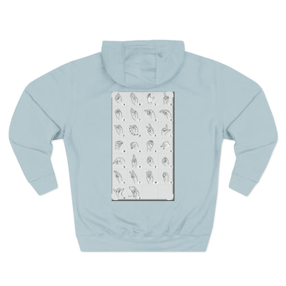 Three-Panel Fleece Hoodie
