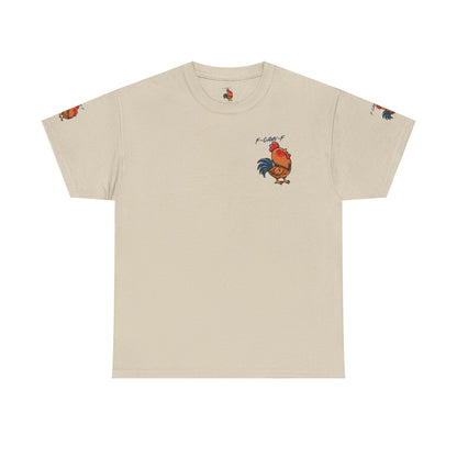 Rooster Graphic Tee — 'F-CAW-F' Funny Farm Animal T-Shirt