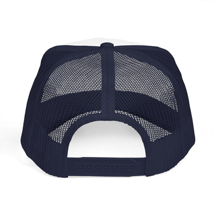 Trucker Hat — "Smile While You Still Have Teeth" Graphic Mesh Cap