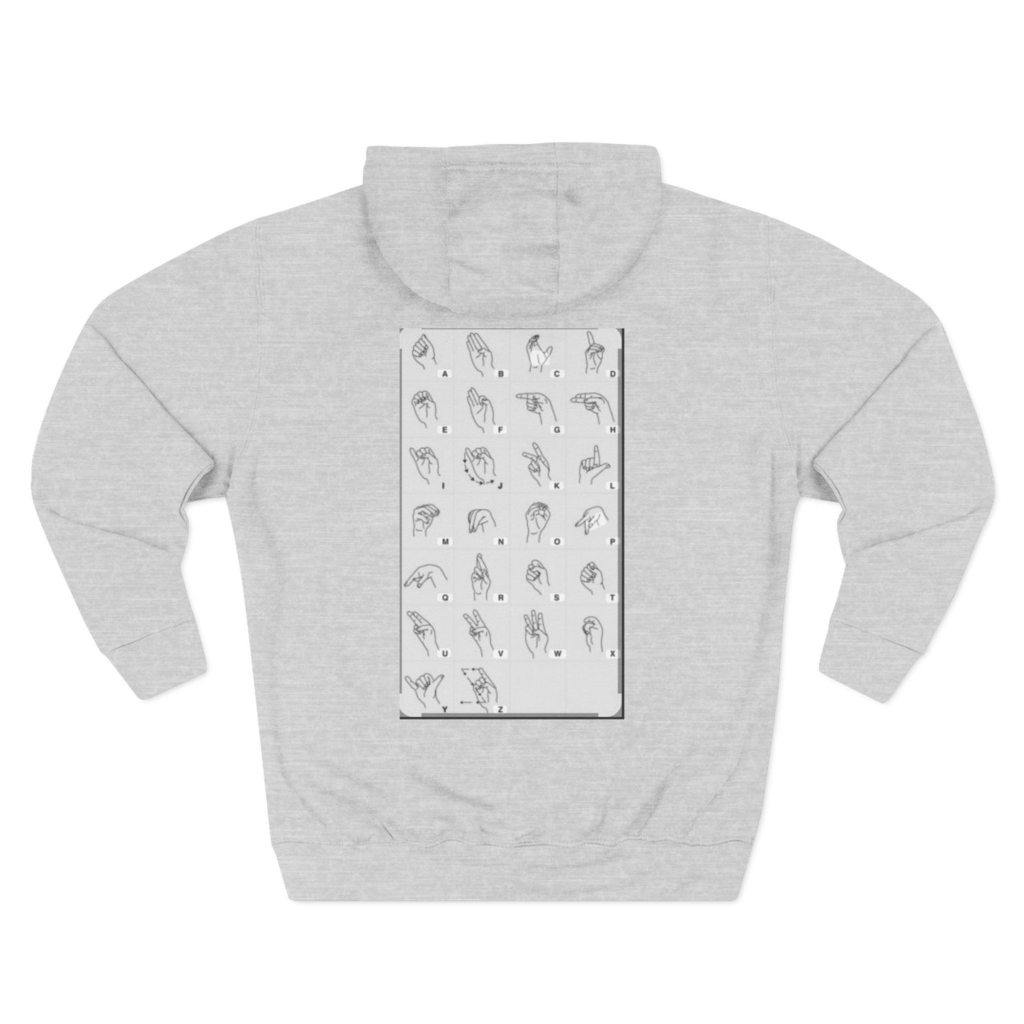 Three-Panel Fleece Hoodie