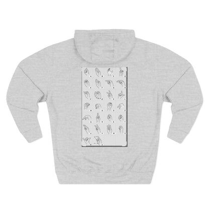 Three-Panel Fleece Hoodie