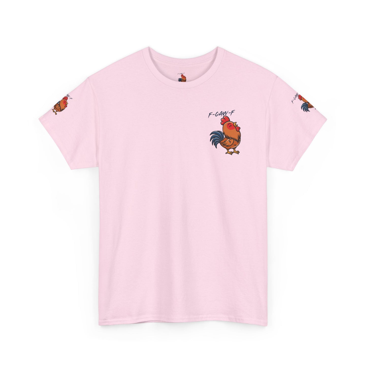 Rooster Graphic Tee — 'F-CAW-F' Funny Farm Animal T-Shirt