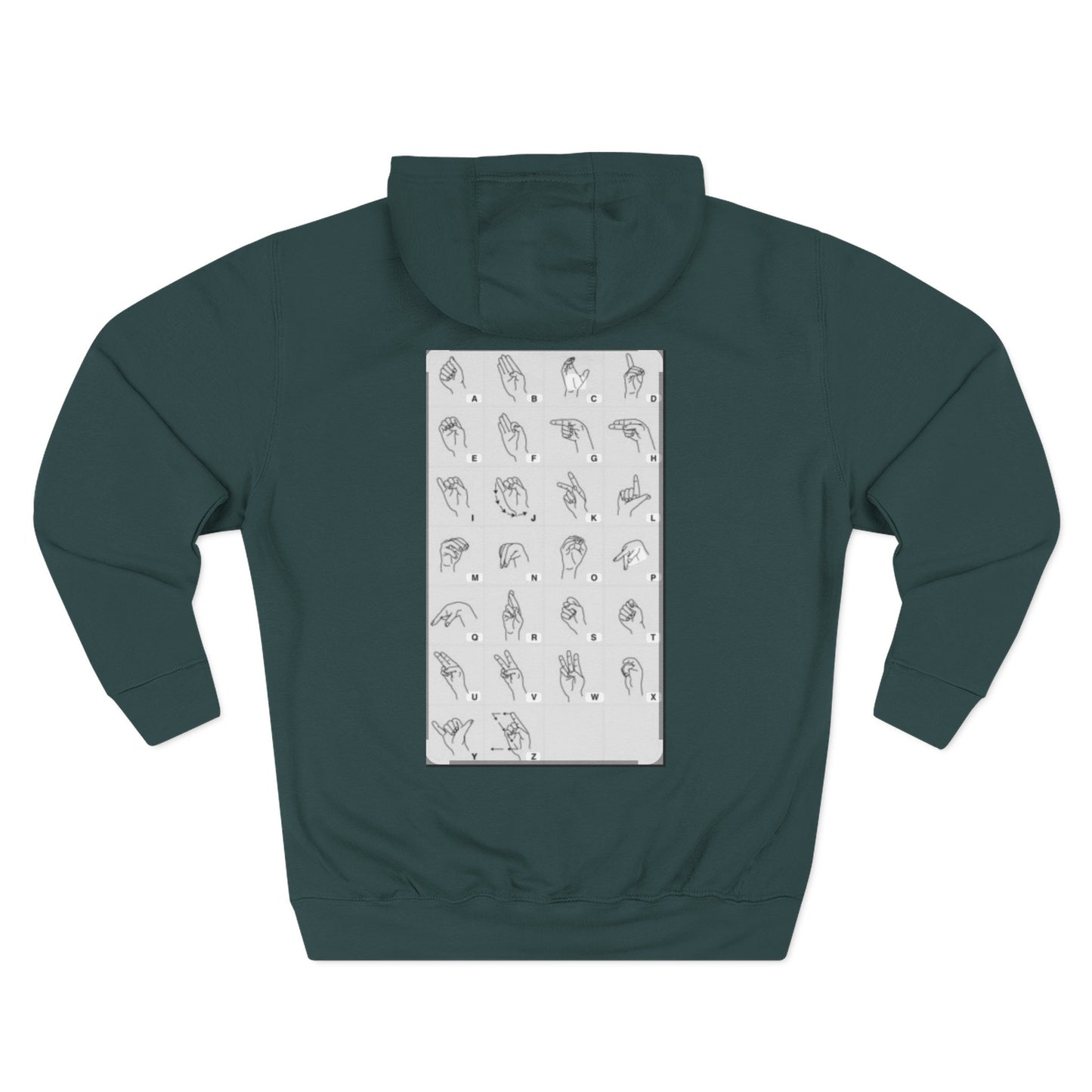 Three-Panel Fleece Hoodie