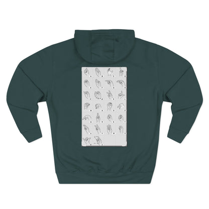 Three-Panel Fleece Hoodie