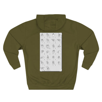 Three-Panel Fleece Hoodie