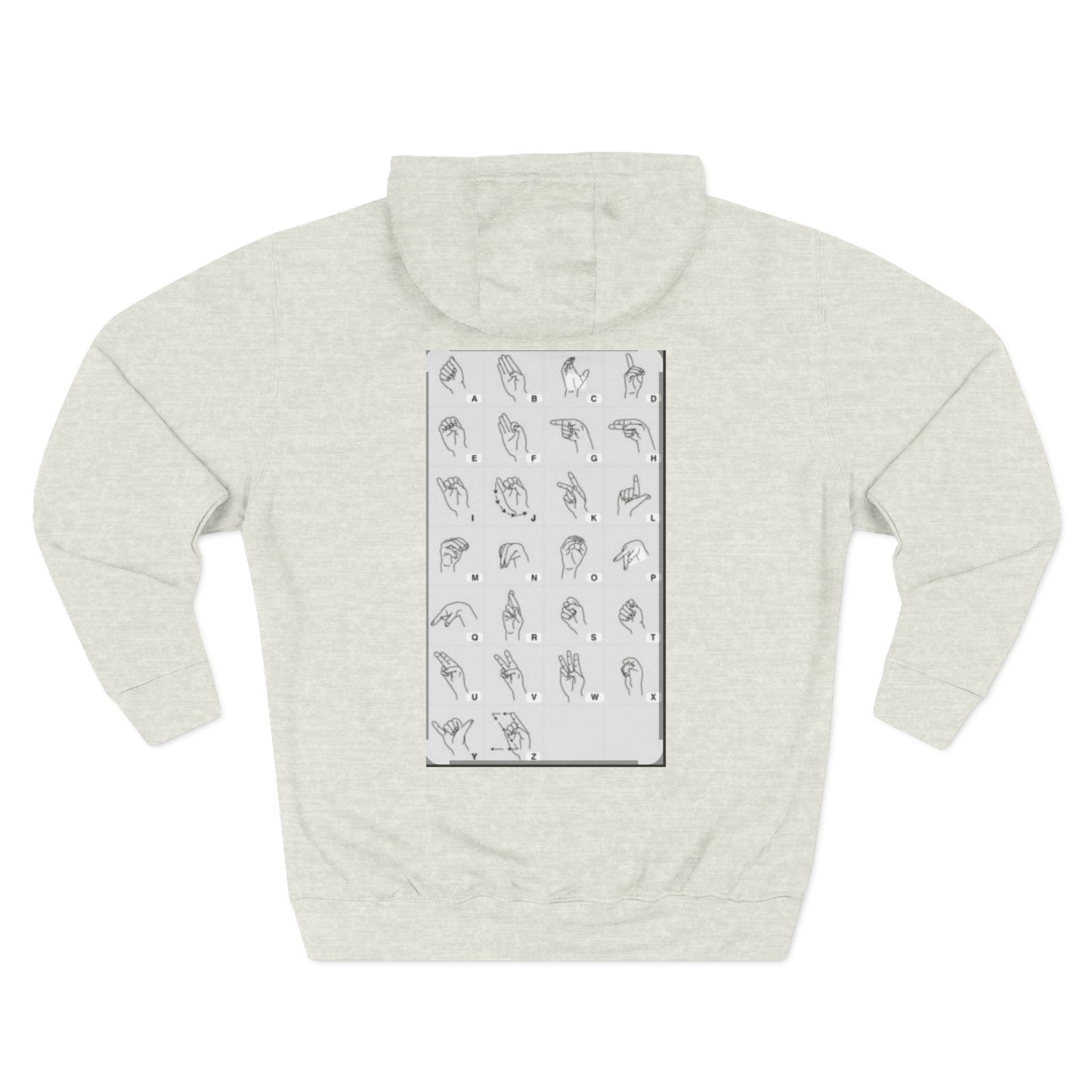Three-Panel Fleece Hoodie
