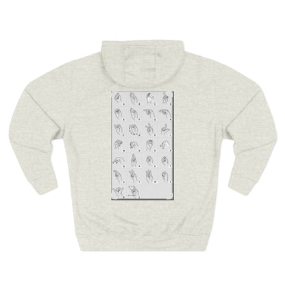 Three-Panel Fleece Hoodie