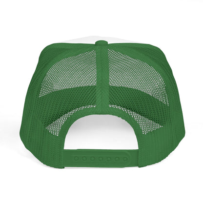 Trucker Hat — "Smile While You Still Have Teeth" Graphic Mesh Cap