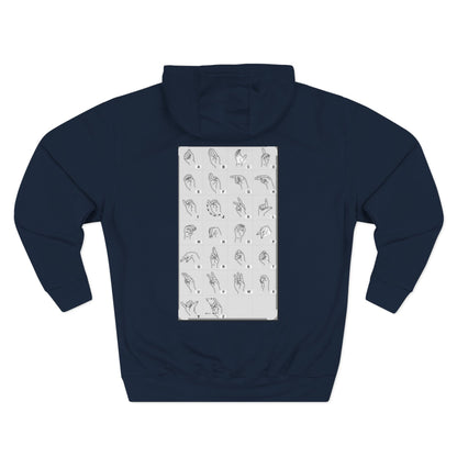 Three-Panel Fleece Hoodie
