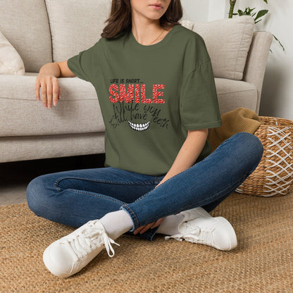 T-Shirt — "Life Is Short... SMILE While You Still Have Teeth" Positive Graphic Tee