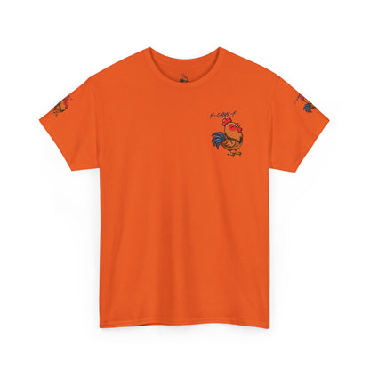 Rooster Graphic Tee — 'F-CAW-F' Funny Farm Animal T-Shirt